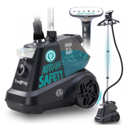 True Tidy: Vaporizador de Roupas Industrial Pesado de Pé, 1800 watts, Reservatório de Água Extra Grande de 3L, 90 minutos de Vapor Contínuo
