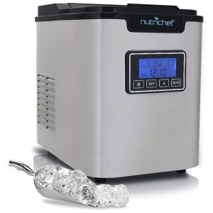 Máquina de Gelo Automática Portátil até 14kg, 24H, 110v, NUTRICHEF PICEM62, Prateado