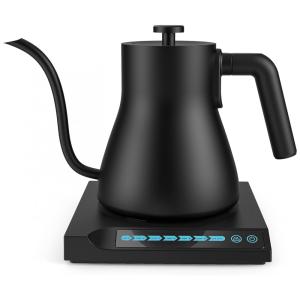 Chaleira Elétrica Seoukin em Aço Inoxidável com Controle de Temperatura, 110V, Preto