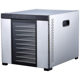 Desidratador de Alimentos 10Tray 1000 W, SAMSON BRANDS SB1010SS, Prateado
