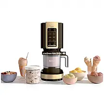 Sorveteira Ninja Creami 7-em-1 Marca Ninja NC351BR Cor Mocha Faz Sorvete Gelato e Sorbet