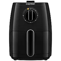 Fritadeira Elétrica AirFryer 3L com Temperatura Ajustável, 110v, CHEFMAN RJ38 2LM V3, Preto