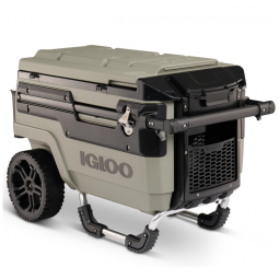 Cooler Térmico 70L Reforçado com Rodas e Alça, Olivia, IGLOO, Verde musgo