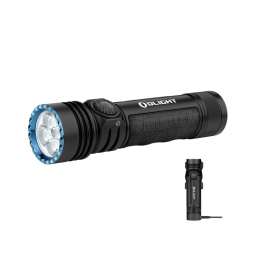 LANTERNA OLIGHT Seeker 4 Pro Recarregável, 4600 Lumens de Luz Brilhante e Potente com Bolsa USB-C, À Prova d'Água IPX8 para Emergências
