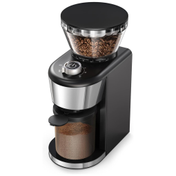 Moedor de Café Elétrico Ajustável em Aço Inoxidável com 19 Configurações de Moagem, 110V, Boly, Marrom