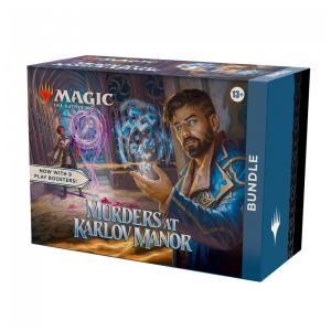 Magic The Gathering Murders at Karlov Manor Pacote com 9 Boosters de Jogo, 30 Cartas de Terreno e Acessórios