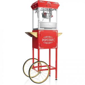 Vintage Pipoqueira Elétrica Portátil em Aço Inoxidável, 640W, 110v, OLDE MIDWAY POP 650 RED, Vermelho