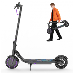 Patinete Elétrico Sigravy Roxo Motor 350W Bateria 36V Pneu 21,6cm Dobrável Modelo SGEL04