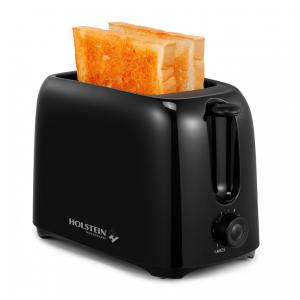 Torradeira Elétrica de 2 Fatias com 6 Níveis de Tostagem, 220V 750W, Holstein Housewares, Preta
