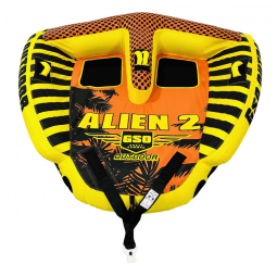 Boia Rebocável para Até 2 Pessoas com Pontos de Reboque Duplo, GSO, Amarelo e Laranja