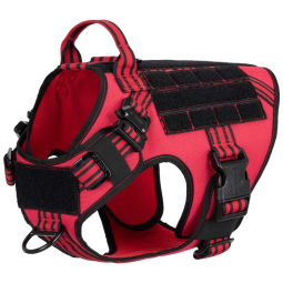 ICEFANG Arreio Tático para Cães com 2 Fivelas de Metal Médio