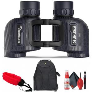 Binóculos Marinho 7x30 para Adultos com Mochila Acolchoada, Alça de pulso Flutuante e Kit de Limpeza, Steiner, Azul
