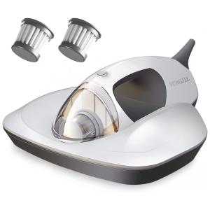 Aspirador de Mão com Fio Portátil e Potente 12KPa para Camas, Sofás, Travesseiros e Cortinas, 400W, 110v, PENGJIE, Branco