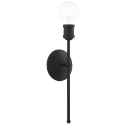 Luminária de Parede, Elegância e Qualidade em sua Casa Com Fio, Estilo Contemporâneo e Material de Liga de Aço, 110V, Livex, Preta
