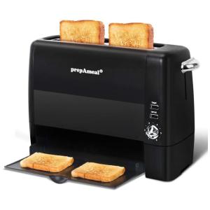 Torradeira Elétrica de 2 Fatias com 6 Níveis de Tostagem, 110v, PREPAMEAL VE136, Preto