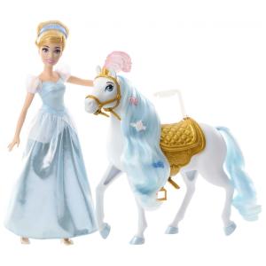 Boneca Cinderela com Cavalo e Acessórios de Estilo, Inspirado no Filme da Disney, Mattel