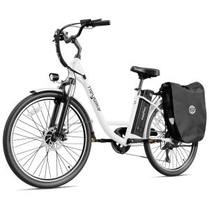 Bicicleta Elétrica Heybike Cityscape Branca | Autonomia 64 km, Velocidade 37 km/h, Rodas 26", Câmbio 7 Marchas, Quadro Step-Through