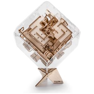 Quebra Cabeças 3D Labirinto para Crianças e Adultos, 220 Peças, INTRISM, Marrom