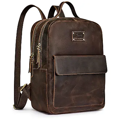 Mochila Feminina de Couro com