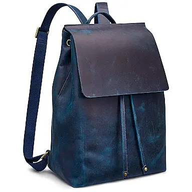 Mochila Feminina de Couro Marrom