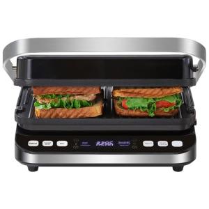 Churrasqueira Elétrica Grill com Controle de Temperatura, 110V, SHUAN, Preta