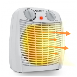 Aquecedor de Ambiente Comfort Zone com Termostato, Proteção Contra Superaquecimento, Compacto e Eficiente para Casa e Escritório