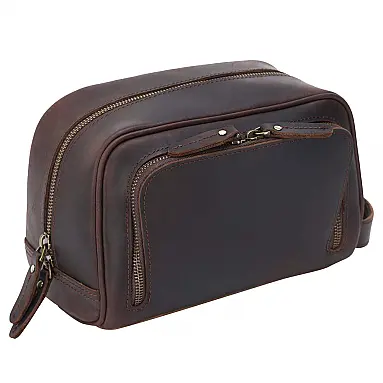 Necessaire Masculina Vintage de Couro,