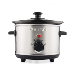 Panela Elétrica Multifuncional 1.5L, Aço Inoxidável com Controle de Temperatura, 120W, 110v, COURANT, Prateado