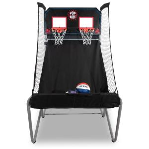Basquete Eletrônico Pop-A-Shot Home Dual Shot, Basquete de Arcade em Casa, Pontuação com Sensor Infravermelho, 16 Modos, 7 Bolas.
