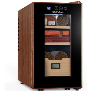 Umidor de Charutos NEEDONE 23 Litros com Controle de Temperatura, para 150 Charutos, Silencioso e Eficiente
