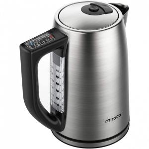 Chaleira Elétrica Aço Inoxidável 1,7L Sem Fio Com Luz LED Desligamento Automático de 1500W