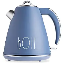 Chaleira Elétrica 1.5L em Aço Inoxidável com Desligamento Automático e Proteção Contra Fervura, 1500W, 110v, RAE DUNN, Azul