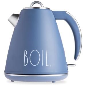 Chaleira Elétrica 1.5L em Aço Inoxidável com Desligamento Automático e Proteção Contra Fervura, 1500W, 110v, RAE DUNN, Azul