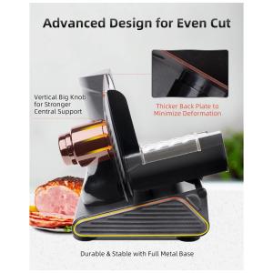 Fatiador de Frios Elétrico Adortec com 4 Lâminas, 110V Preto