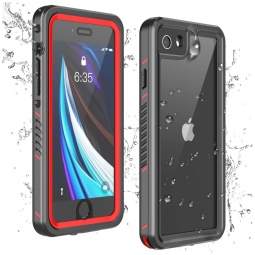 Capa Celular Prova Dágua IP68 iPhone SE 2020, 7, 8, Vermelho
