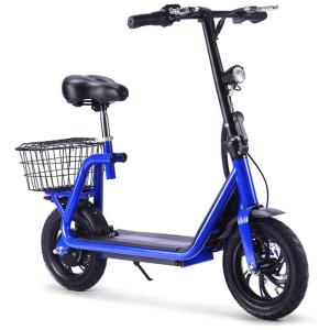 Patinete Elétrico para Adultos com Cesta de Transporte, Peso Max 100kg e até 24km, SAY YEAH H8, Azul