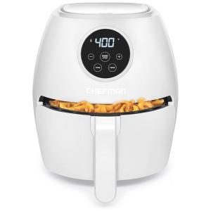 Fritadeira Elétrica AirFryer 3.7L com Painel Digital e Desligamento Automático, 110V, CHEFMAN, Branca