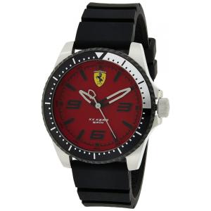 Relógio de Pulso Aço Inoxidável Pulseira de Silicone Resistente a Arranhões, FERRARI 0830463, Preto