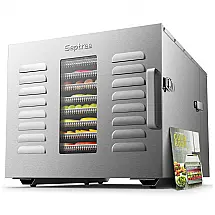 Desidratador de Alimentos Septree Prata com 10 Bandejas Inox 1000W 120V