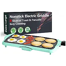 Churrasqueira Elétrica Grill Nozaya Azul 1500W 110V com Controle de Temperatura - Compacta e Prática