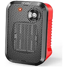 andily FH250 A Aquecedor de Cerâmica Elétrico Portátil, 500W, 110V, Vermelho