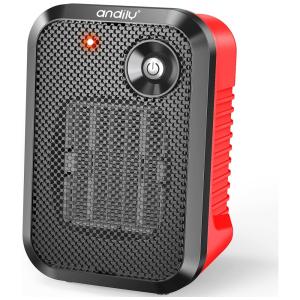 andily FH250 A Aquecedor de Cerâmica Elétrico Portátil, 500W, 110V, Vermelho