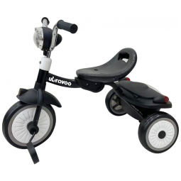 Triciclo Infantil Dobrável com Luzes, Rodas Duráveis e Assento Confortável para Crianças de 1 a 5 Anos, UBRAVOO, Rosa