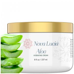 Anti Idade com Aloe e Vera para Corpo e Rosto, 237g, NOVA LUCIA, Branco