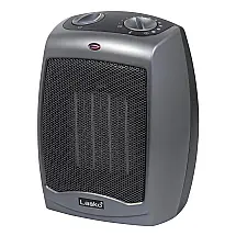 Aquecedor Cerâmico Portátil com Interruptor de Segurança de Ponta, 1500W, 110V, LASKO 754201, Cinza