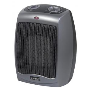 Aquecedor Cerâmico Portátil com Interruptor de Segurança de Ponta, 1500W, 110V, LASKO 754201, Cinza