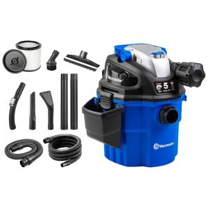 Aspirador de Pó Seco e Úmido 18L com Extensores, 110v, VACMASTER VWM510, Azul