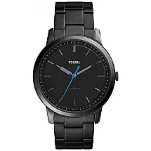Relógio de quartzo casual masculino minimalista em aço inoxidável fino, FOSSIL FS5308