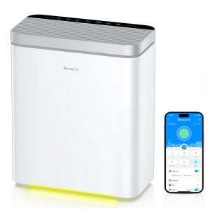 Purificador de Ar 3 em 1, para Ambientes até 97m² com Modo de Suspensão Hepa, Controle por APP e Alexa, 110V, GoveeLife H712C