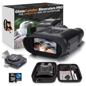 Binóculos Digital HD Infravermelho, 32GB, 2X Zoom, 1080p, CREATIVE XP, Preto